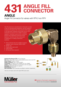 431 Angle Fill Connector løsblad 1